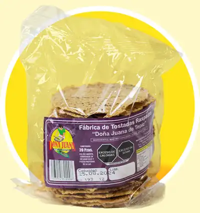 Tostadas Juana presentación gourmet 20 piezas